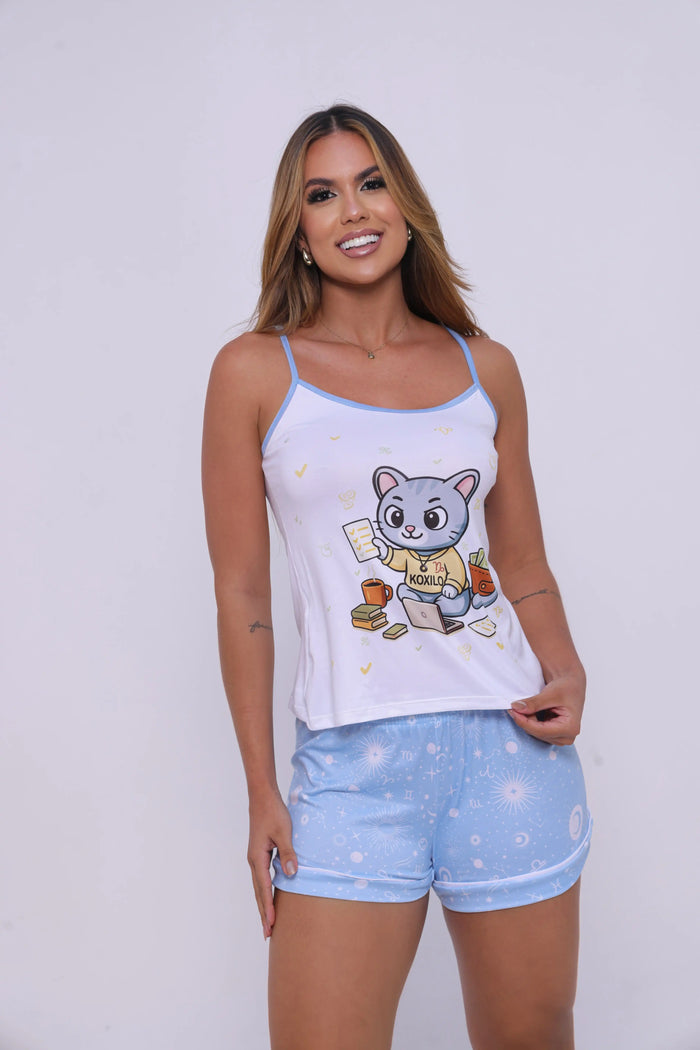 Pijama de Alcinha Signos - Capricórnio