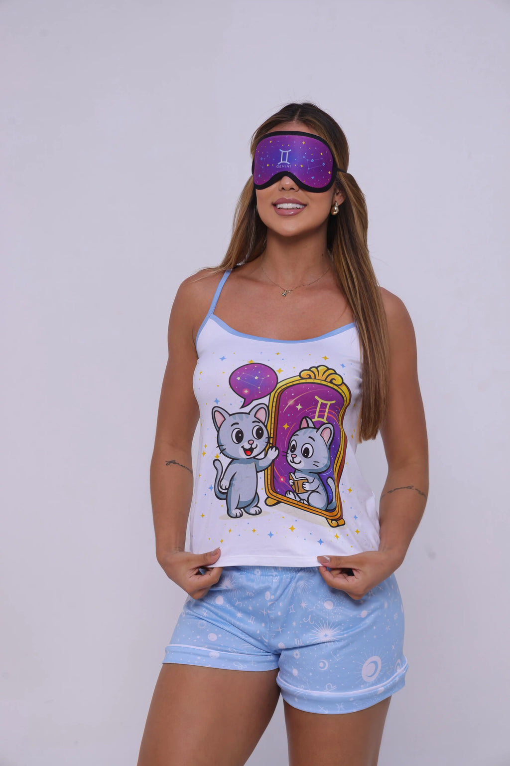 Pijama de Alcinha Signos - Gêmeos