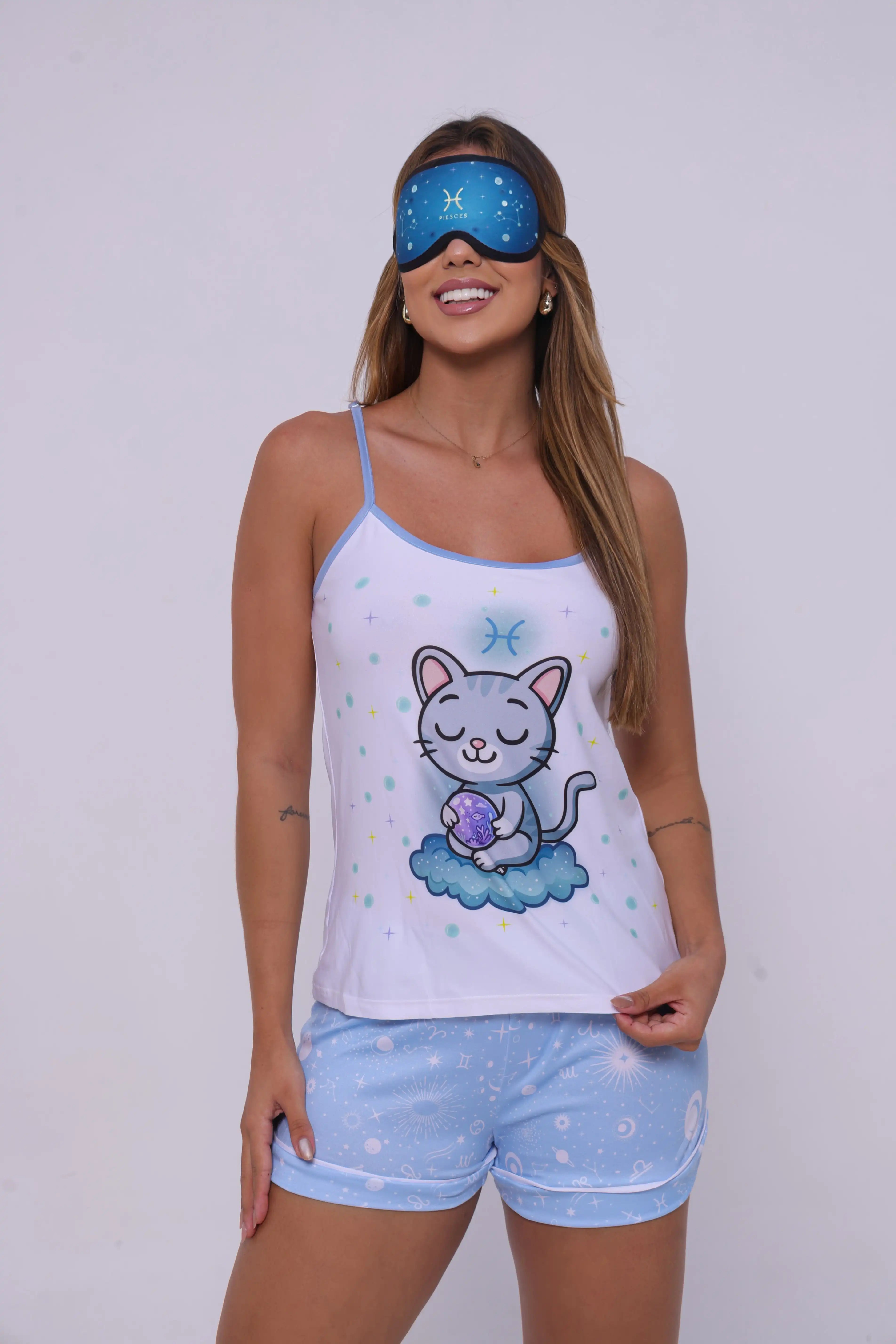 Pijama de Alcinha Signos - Peixes