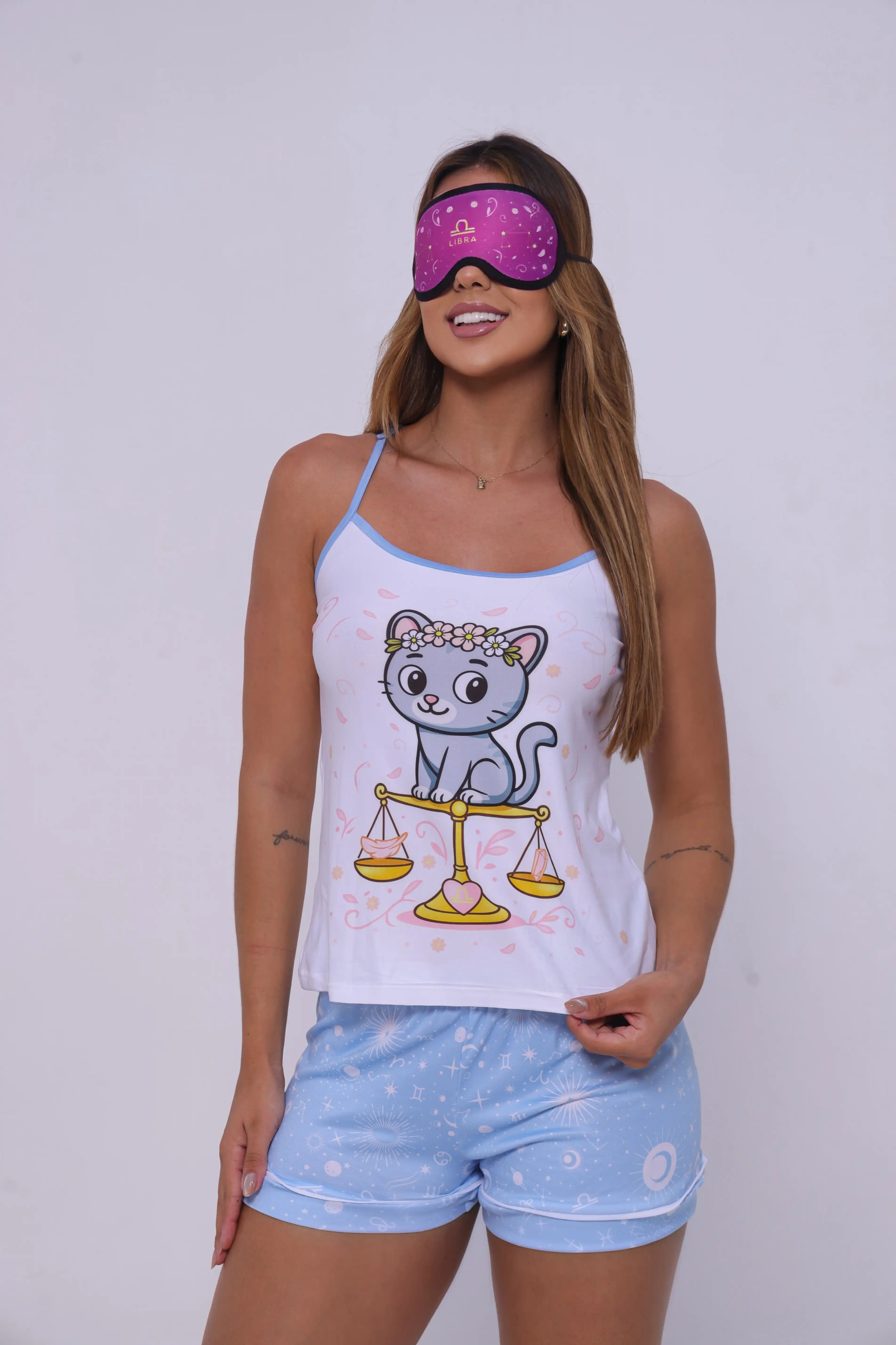 Pijama de Alcinha Signos - Libra