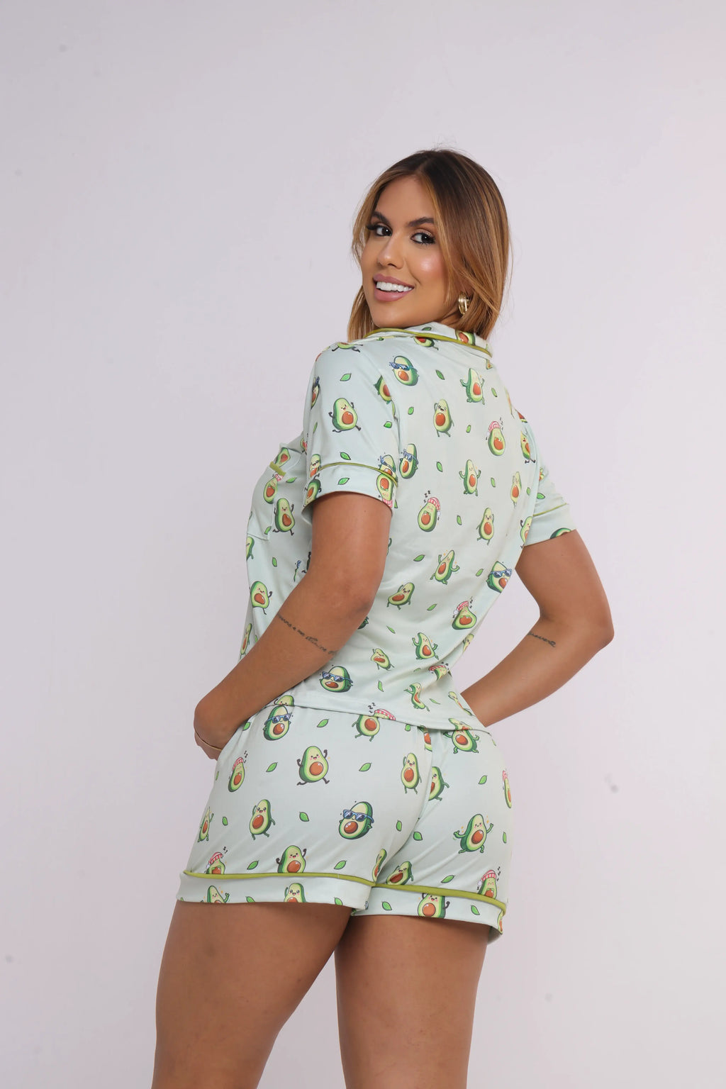 Pijama Americano - Abacate