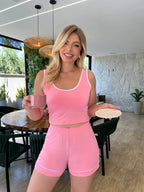 Pijama Babydoll - Rosa