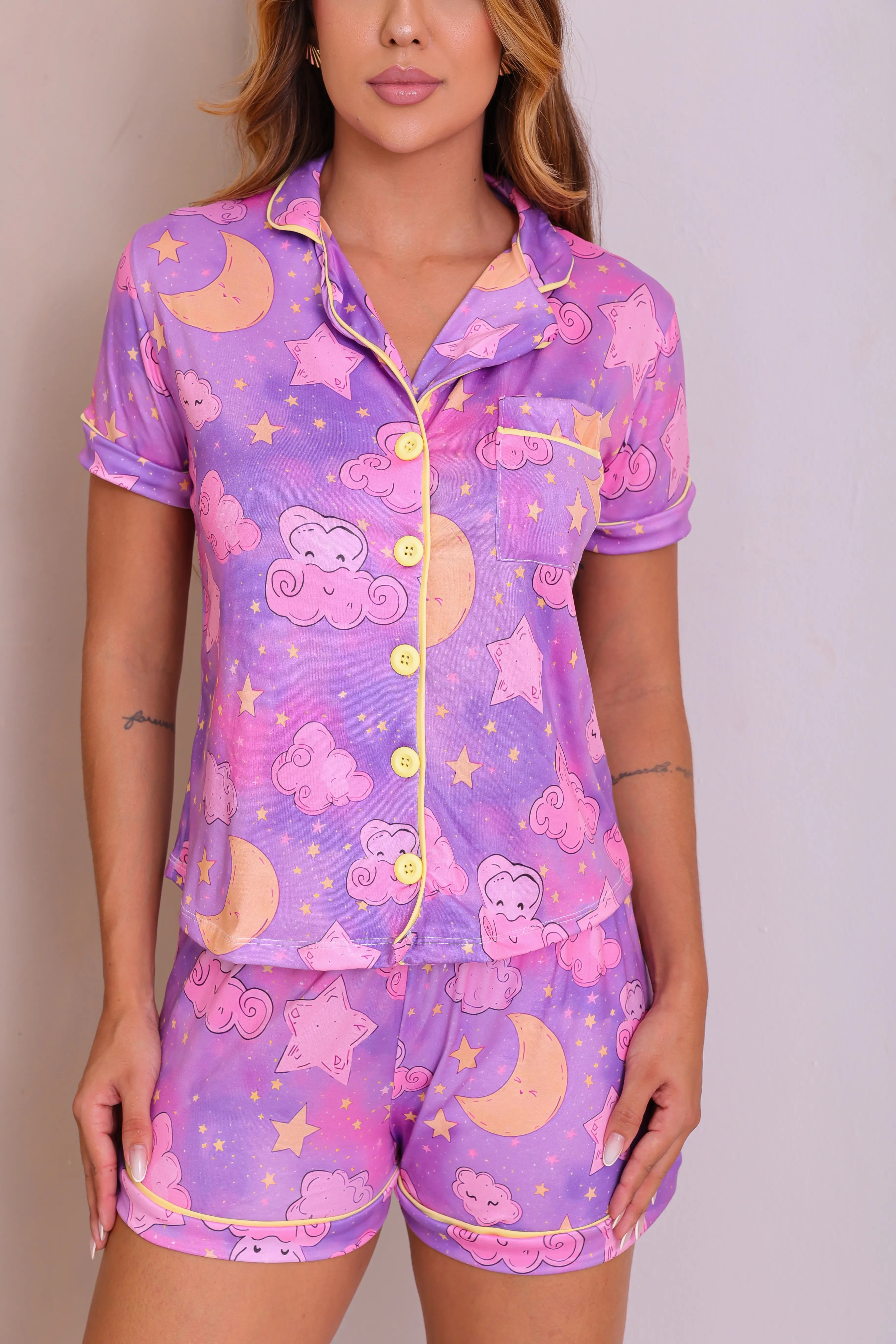 Pijama Americano - Céu Estrelado